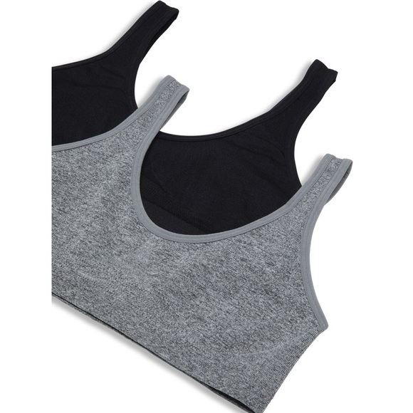 (A4) Hanes Girls Seamless Cozy Pullover Bra - Pack of 2, NWT - Picture 2 of 9